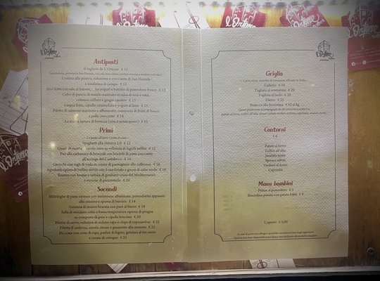 Menu photo 2 L'Ortone Florence, FI