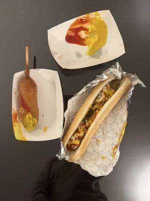 Foot Long Hot Dog by null