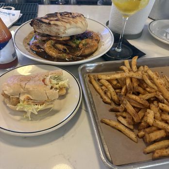 Josephine's Gulf Coast Tradition - Barbecue shrimp. Shrimp poboy. Cajun fries. - Seafood Near Me - Houston, Texas Josephine's Gulf Coast Tradition - Barbecue shrimp. Shrimp poboy. Cajun fries. - Seafood Near Me - Houston, Texas