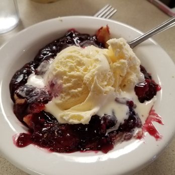 Hyde's Restaurant - Homemade mixed berry cobbler with vanilla ice cream from Hyde Restaurant in Hamilton, OH. - Desserts Near Me - Hamilton, Ohio