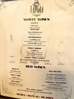 Menu photo 2 Tap814 Speakeasy & Supperclub Johnstown, PA