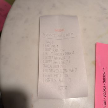 Bar La Loca - The menu is printed on a food ticket. Is this creative? I'm not sure. - Spanish Near Me - Incline Village, Nevada Bar La Loca - The menu is printed on a food ticket. Is this creative? I'm not sure. - Spanish Near Me - Incline Village, Nevada