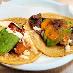 Tacos Salceados Ermita - Camaron and New York Tacos