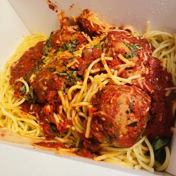 Magustos - spaghetti with meatballs - Pizza Near Me - Minturn, Colorado