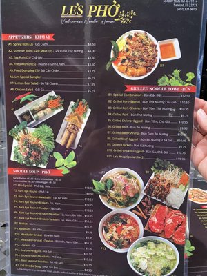 Menu photo 6 Le's Pho Sanford, FL