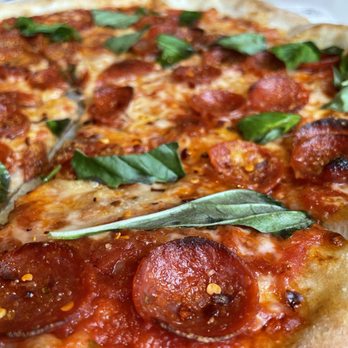 Barchetta - a pepperoni and basil pizza - Pizza Near Me - Boulder, Colorado