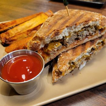 Redbud Kitchen - Meatloaf sandwich with up-charge steak fries - American Near Me - Knoxville, Tennessee