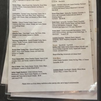 Stella's - Lunch menu - Coffee & Tea Near Me - Cle Elum, Washington