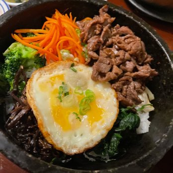 Origami Korean-Japanese Restaurant - Beef Bibimbap - Sushi Bars Near Me - Fort Myers, Florida