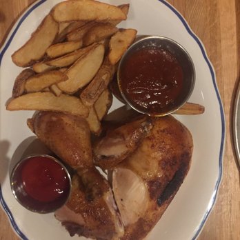 Doughbird - Wood-Fired Rotisserie Chicken with Jamaican Jerk Marmalade and Crispy Potato Wedes. - Pizza Near Me - Phoenix, Arizona