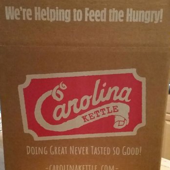 Carolina Kettle - a cardboard box with the logo of carolina kettle - Specialty Food Near Me - Raleigh, North Carolina Carolina Kettle - a cardboard box with the logo of carolina kettle - Specialty Food Near Me - Raleigh, North Carolina