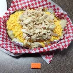 Henley's Bar-Bque - Massive chicken tater. Lego for scale.