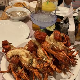 They serve a delicious garlic butter sauce and don't fry their lobster like most restaurants nearby. Delicious!! They serve a delicious garlic butter sauce and don't fry their lobster like most restaurants nearby. Delicious!!
