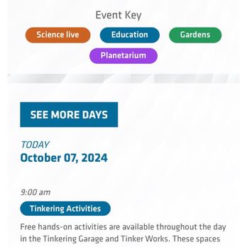 Science Museum Oklahoma - Scrolled down one phone screen on main page of website - Museums Near Me - Oklahoma City, Oklahoma Science Museum Oklahoma - Scrolled down one phone screen on main page of website - Museums Near Me - Oklahoma City, Oklahoma