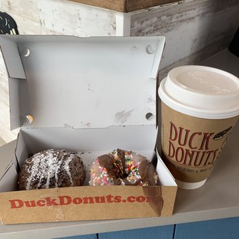 Duck Donuts - Vanilla latte - Donuts Near Me - Irvine, California Duck Donuts - Vanilla latte - Donuts Near Me - Irvine, California