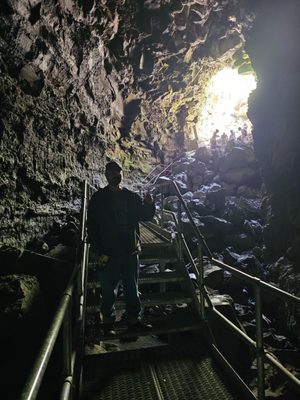 Lava River Cave by null