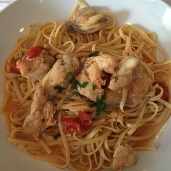 Italian Villa - Monkfish over linguini. - Italian Near Me - Cream Ridge, New Jersey Italian Villa - Monkfish over linguini. - Italian Near Me - Cream Ridge, New Jersey