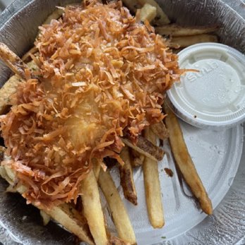 Bricks & Hops Beer Garden - Fish and chips - Beer Gardens Near Me - New York, New York