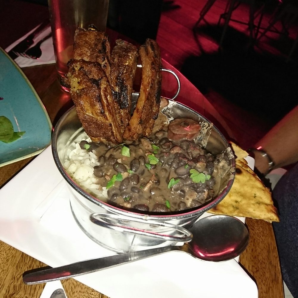 Favelas Bar & Cantina - My favourite wow wow wow black beans stew big portion with ribs and cost only 10£ - Cocktail Bars Near Me - Manchester, LAN