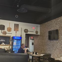 Dining room behind the counter area.