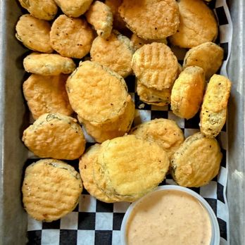 The Back Burner Restaurant - Hand battered (made in house) fried pickles - American Near Me - Brownfield, Maine The Back Burner Restaurant - Hand battered (made in house) fried pickles - American Near Me - Brownfield, Maine