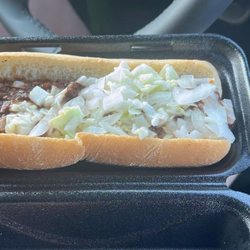 The Cook Out Way! Chili, onion, coleslaw, and mustard! The bun was soft and fresh!