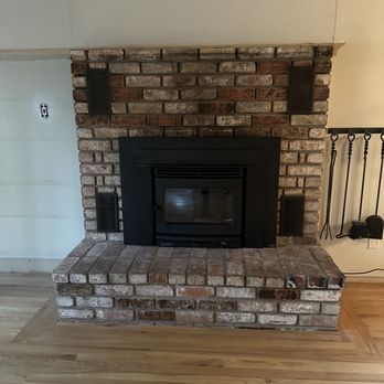 Ambrosia's Chimney Sweep - New updated insert with blowers - Chimney Sweeps Near Me Ambrosia's Chimney Sweep - New updated insert with blowers - Chimney Sweeps Near Me