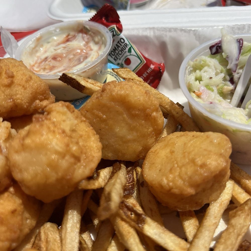 Fried scallop plate Fried scallop plate