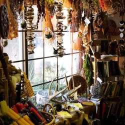 Interior front window display.