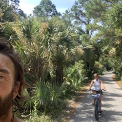 Riverside Adventure Co - Biking around on my rented beach cruiser.