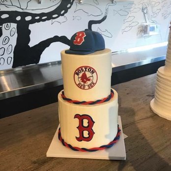 MiGoodies BakeSale - The Red Sox groom's cake Tiffany made for our wedding. I sent a few photos and she ran with it. Oreo cake that everyone loved. - Bakeries Near Me MiGoodies BakeSale - The Red Sox groom's cake Tiffany made for our wedding. I sent a few photos and she ran with it. Oreo cake that everyone loved. - Bakeries Near Me