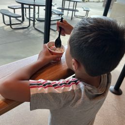 A boy and his ice cream A boy and his ice cream