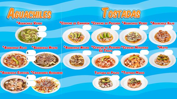Menu photo 2 Mariscos Mario Madera, CA