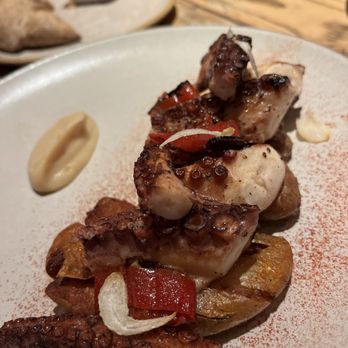 Campfire - Octopus with garbanzo bean mash - New American Near Me - Carlsbad, California