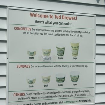 Ted Drewes Frozen Custard - Menu - Ice Cream & Frozen Yogurt Near Me - Saint Louis, Missouri