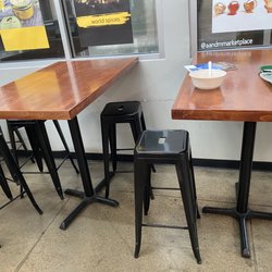 Bowl & Roll - Seating directly across from where you order.
