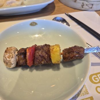 JA Jiaozi - Last time the skewers didn't have veggies - Dim Sum Near Me - Irvine, California