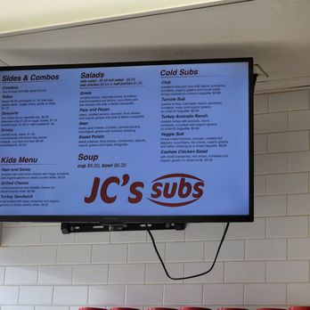 JC's Subs - Menu 04/2025 - Sandwiches Near Me - St. Louis Park, Minnesota