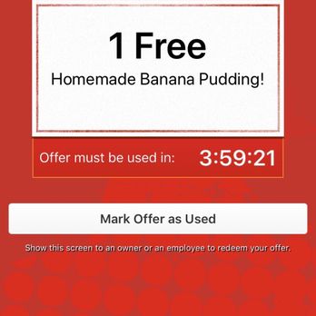 Baby Jacks BBQ - Freebie for checking in on yelp (free homemade banana pudding) - Barbeque Near Me - Bartlett, Tennessee Baby Jacks BBQ - Freebie for checking in on yelp (free homemade banana pudding) - Barbeque Near Me - Bartlett, Tennessee
