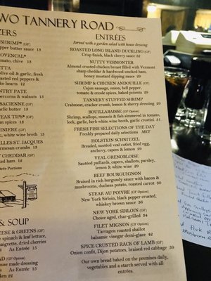 Menu photo 4 Two Tannery Road West Dover, VT Menu photo 4 Two Tannery Road West Dover, VT