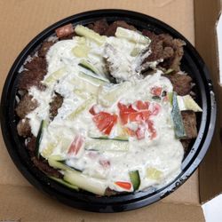 Q'S Halal Pizza - Lamb Bowl (amazing and highly recommend!)