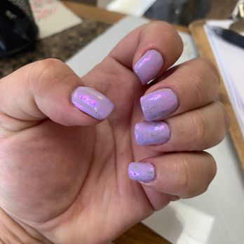 Classy Nails - Fill with gel and foil design - Nail Salons Near Me - Roseville, California