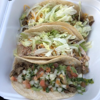 Lina's Mexican Restaurant Central - Carne asade, shredded chicken, and shredded beef tacos. - Mexican Near Me - Wichita, Kansas Lina's Mexican Restaurant Central - Carne asade, shredded chicken, and shredded beef tacos. - Mexican Near Me - Wichita, Kansas