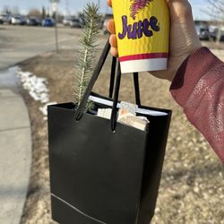 Servus Credit Union Place - My little bag of goodies from today's expo plus a pomegranate punch drink