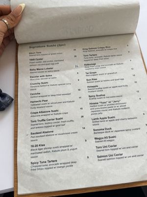Menu photo 2 Kabuto Restaurant San Francisco, CA Menu photo 2 Kabuto Restaurant San Francisco, CA