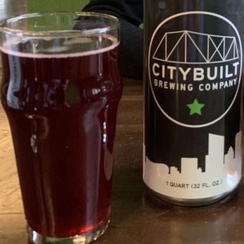 City Built Brewing - Snow on Monroe and root beer crowler - Restaurants Near Me - Grand Rapids, Michigan