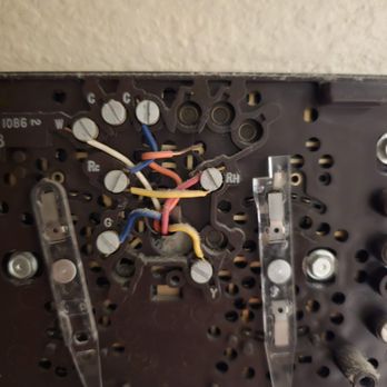 Fix IT Right Handyman - Old btoken thermostat and wiring. - Handyman Near Me - Pittsburgh, Pennsylvania Fix IT Right Handyman - Old btoken thermostat and wiring. - Handyman Near Me - Pittsburgh, Pennsylvania