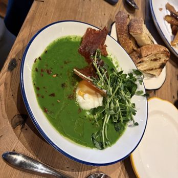 Otherside Wine Bar - Spinach & Pea Soup - Wine Bars Near Me - Glen Cove, New York
