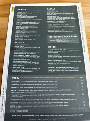 Menu photo 4 Pie Tap Houston, TX