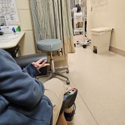 Huntington Health - No Doctor in sight. Even my son was counting how long it was taking.